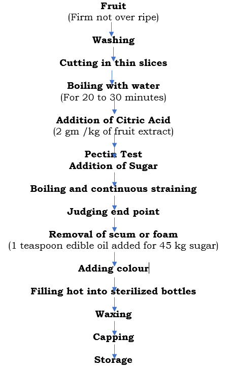 Flow Sheet For Jelly