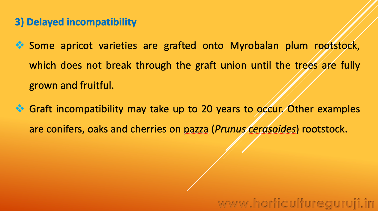 Apple Incompatibility Graft incompatibility and Stock-scion Relationship PPT - Horticulture ...