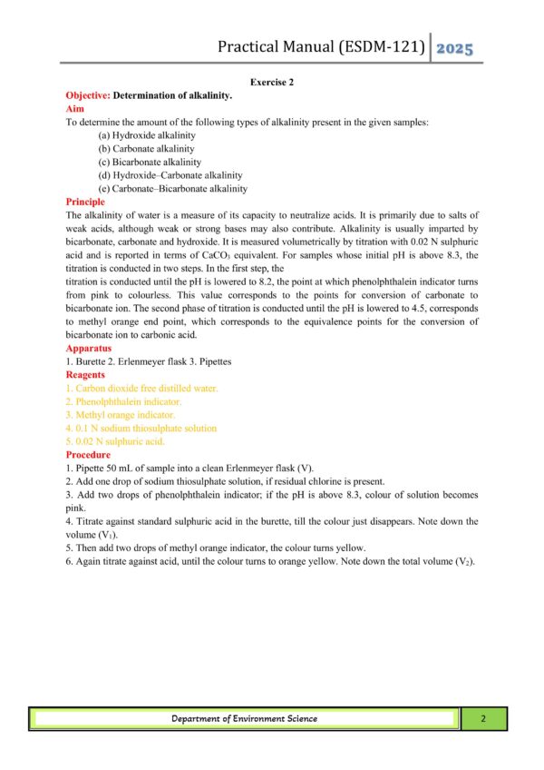 ESDM 121 Environmental Studies and Disaster Management Practical Manual - Image 3